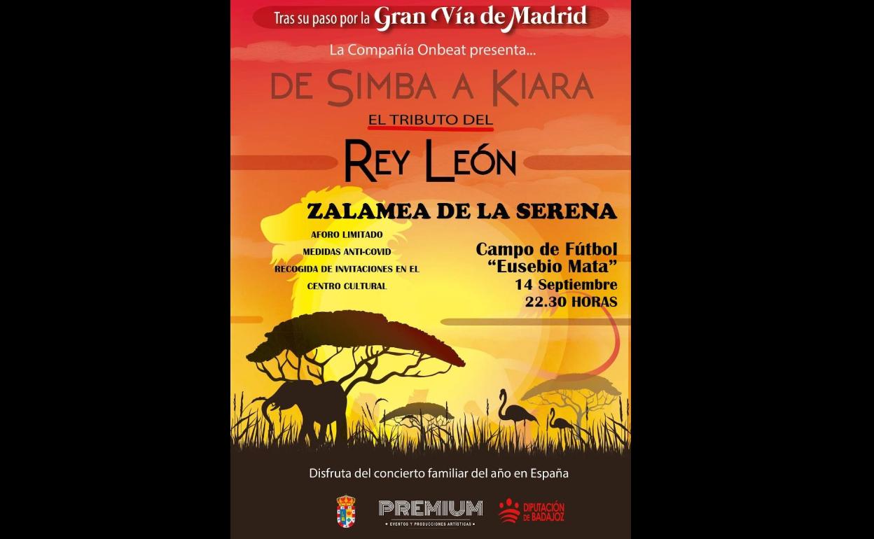 Aplazado al jueves 16 de septiembre el Musical Tributo del Rey León 'De Simba a Kiara'
