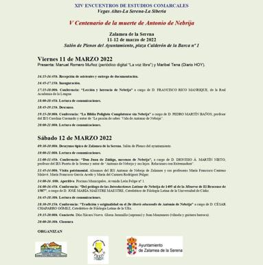 Cartel del programa de actos 