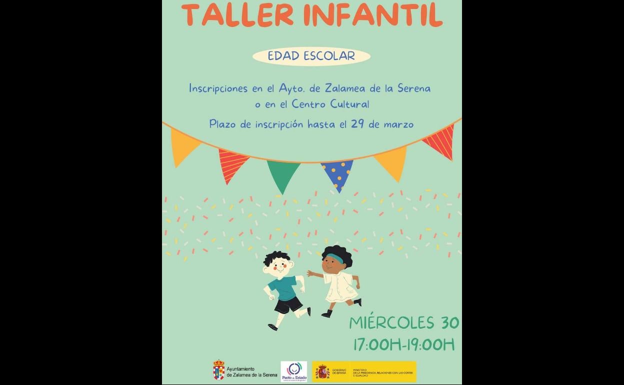 El Centro Cultural acoge un taller infantil el próximo 30 de marzo