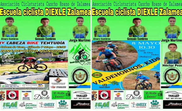 Cartel competiciones fin de semana 
