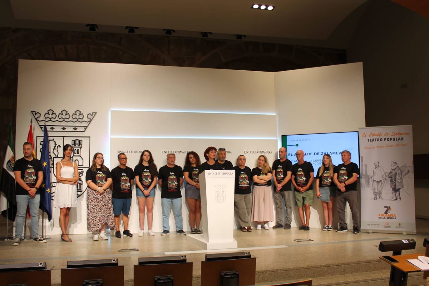 Olga Estecha durante su intervención en Mérida 