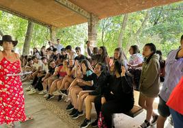 Grupo de Zalamea de la Serena durante la excursión.