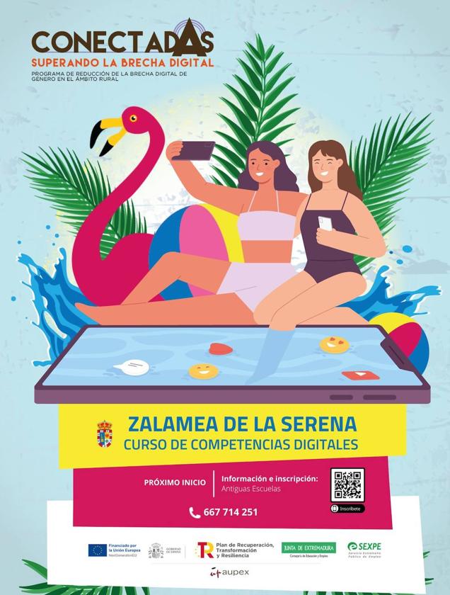 ConectadAs imparte un curso de Competencias Digitales en Zalamea