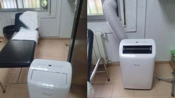 La zona de urgencias en Zalamea de la Serena, sin aire acondicionado