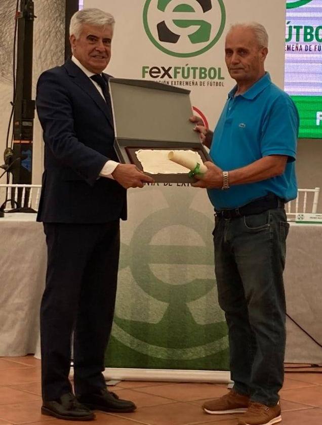 Recogida del premio.