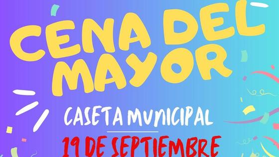 La 'Cena del mayor' se celebrará el 19 de septiembre
