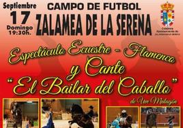 Llega a Zalamea 'El bailar del caballo', un espectáculo ecuestre-flamenco