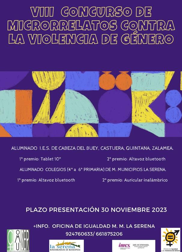 Convocado el VIII concurso de Microrrelatos contra la Violencia de Género