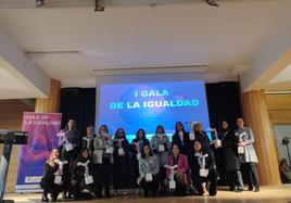 Premiadas en la I Gala de la Igualdad.