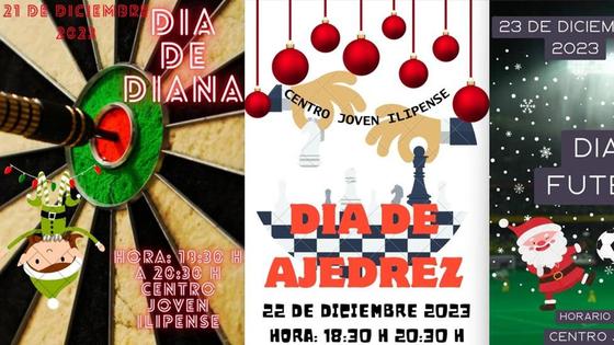 Diana, ajedrez y futbolín en el Centro Joven ilipense