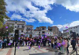 Zalamea se viste de morado para celebrar el Día Internacional de la Mujer