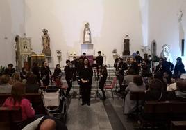 La banda de música ilipense interpretó varias marchas procesionales durante su concierto sacro