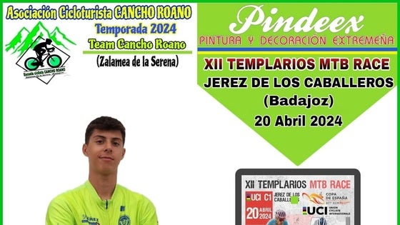 Ramón Núñez estará en la Maratón Templario BTT de Jerez de los Caballeros