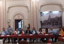 El alcalde ilipense durante su intervención en la AEFRH.