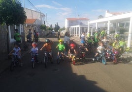 Algunos de los participantes en las carreras.