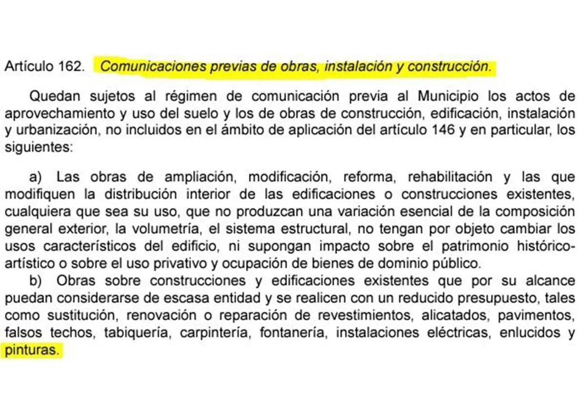Imagen principal - El Ayuntamiento explica la ley por la polémica sobre la solicitud de permisos para pintar