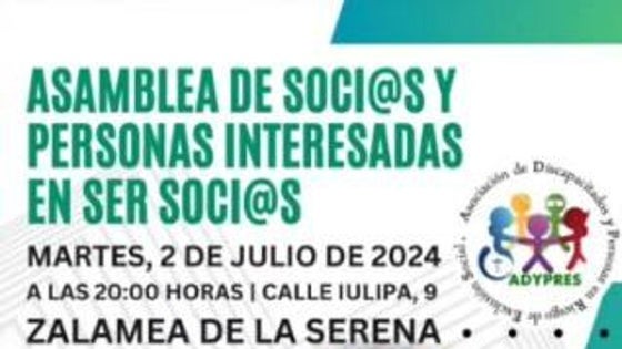 Adypres celebra una asamblea con sus socios y quienes quieran comenzar a serlo