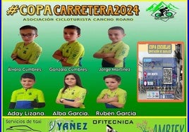 Varios ciclistas de la AC Cancho Roano estarán en la Copa Escuelas de Don Benito