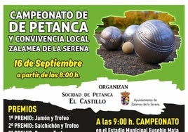 8 parejas participarán en el Campeonato de Petanca