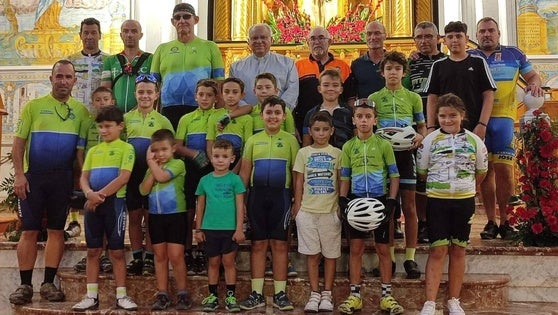 Unos 25 ciclistas participaron en la IV ruta Peregrinación al Cristo de Zalamea