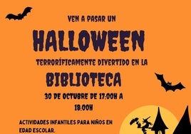 La biblioteca organiza actividades para la tarde de Halloween