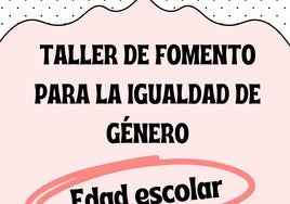 Taller de Fomento para la Igualdad de Género en Edad Escolar