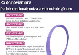 Varios actos conmemorarán el Día Internacional contra la Violencia de Género en Zalamea