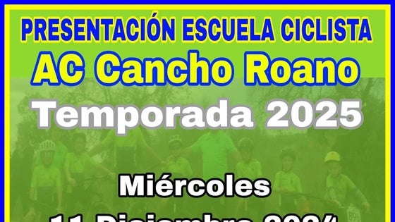 Presentación de los deportistas de la Escuela Ciclista Cancho Roano
