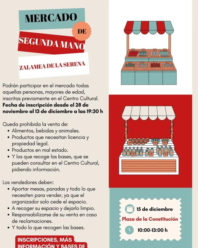 Últimos días de inscripción para participar en el Mercado de Segunda Mano