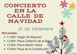 La Banda de Música de Zalamea lleva la música a la calle en Navidad
