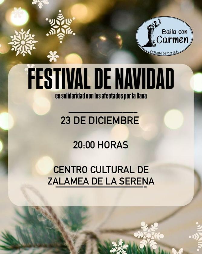 El Estudio de Danza Baila con Carmen ofrece un Festival de Navidad Solidario