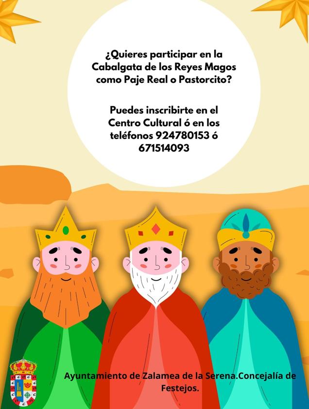 Los Reyes Magos buscan pajes o pastorcitos en Zalamea