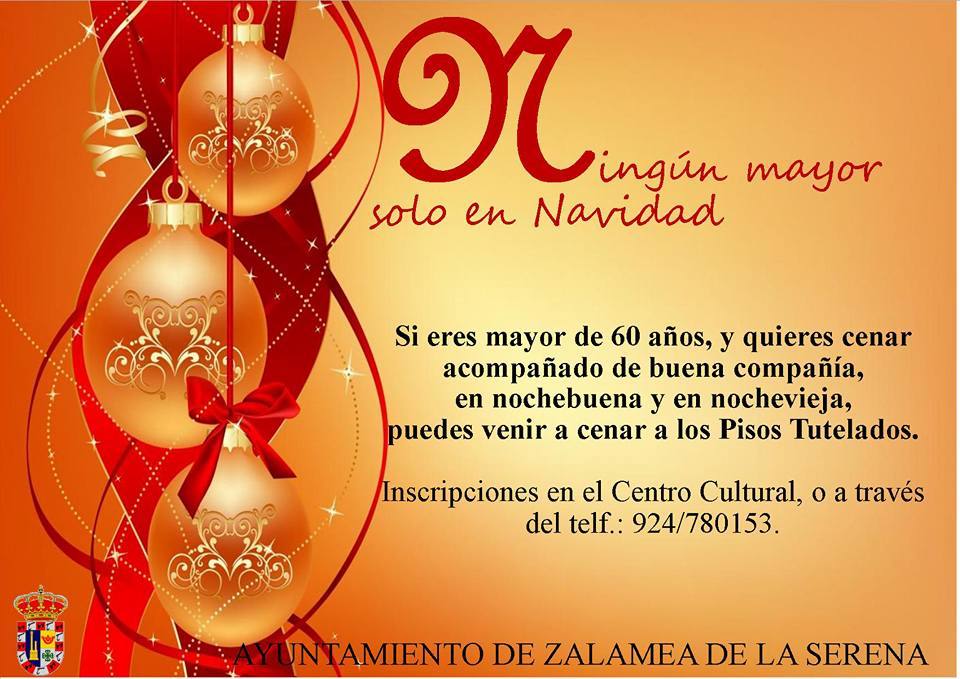 Zalamea combate la soledad de los mayores en Navidad