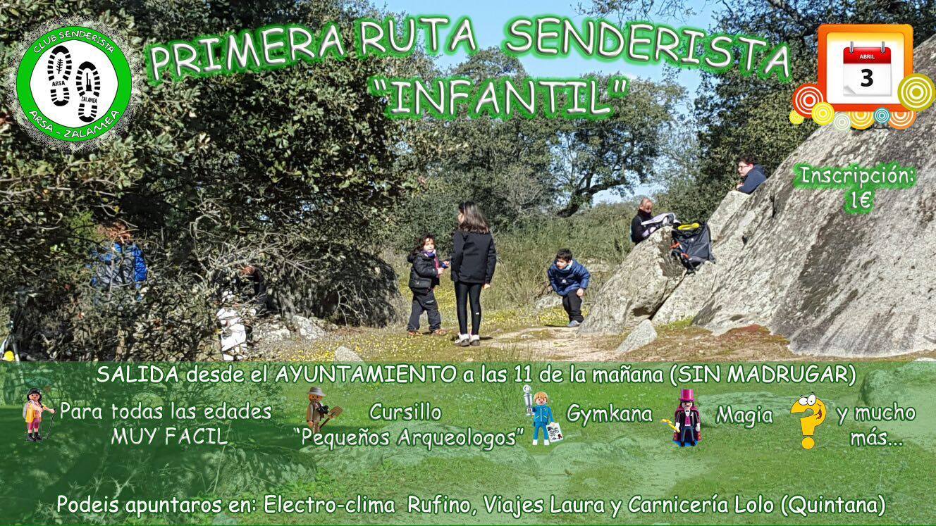 Arsa Zalamea organiza la primera ‘Ruta senderista infantil’