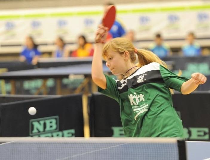 Laura en uno de los partidos del Interterritorial 