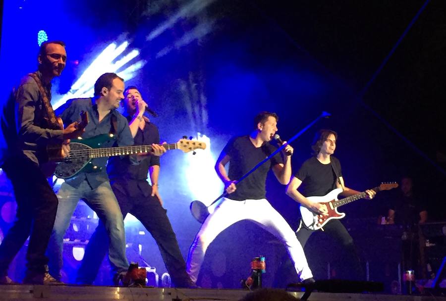 Durante la actuación del grupo gaditano M.F.