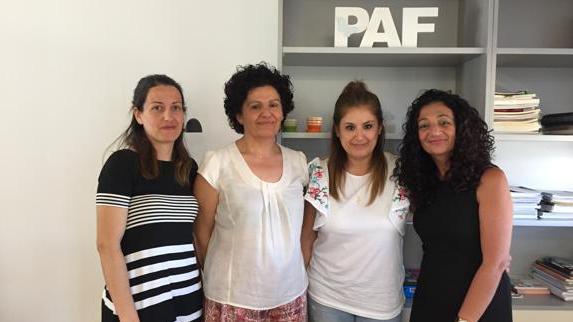 Noemí, Rosa, Carolina y Dulce 