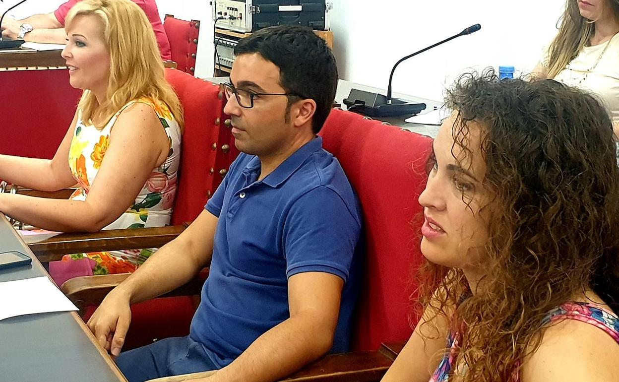 Teresa Piqueras, Francis F. Guardia y Eva Quintana, concejales del PSOE. 