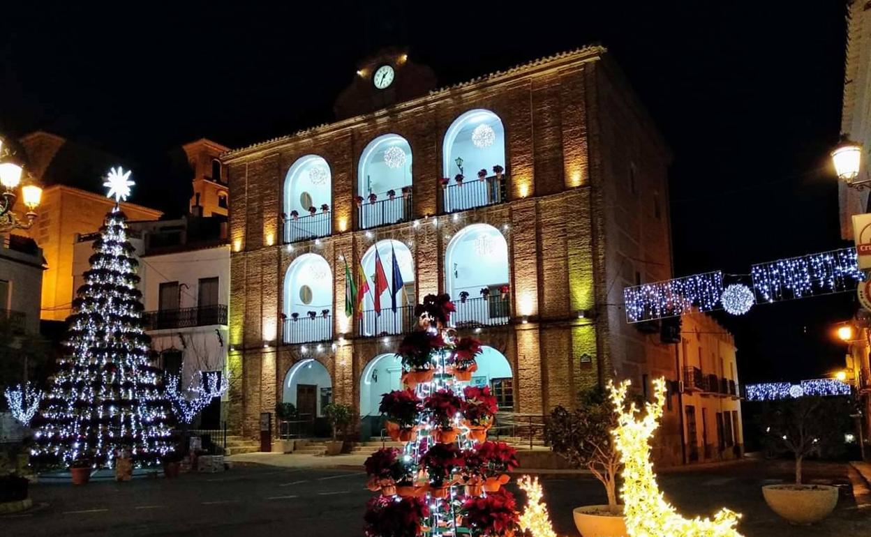 La flor de pascua, protagonista en la Navidad de Laujar