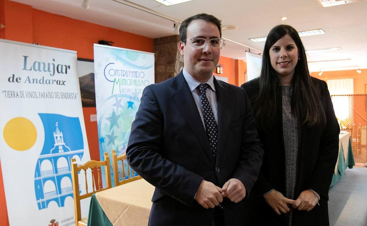 Giménez y Morales, ayer en Laujar. 