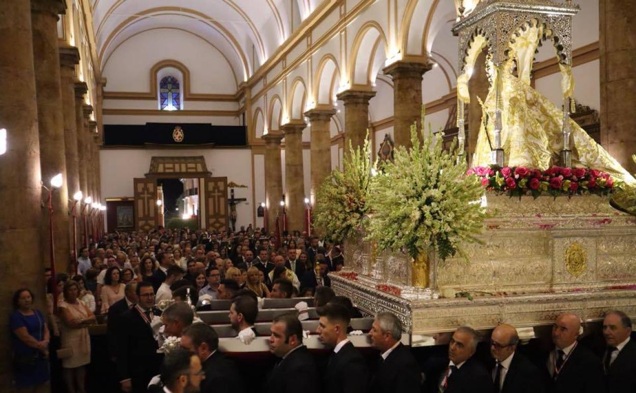 Berja reduce a una misa la romería de la Virgen de Gádor