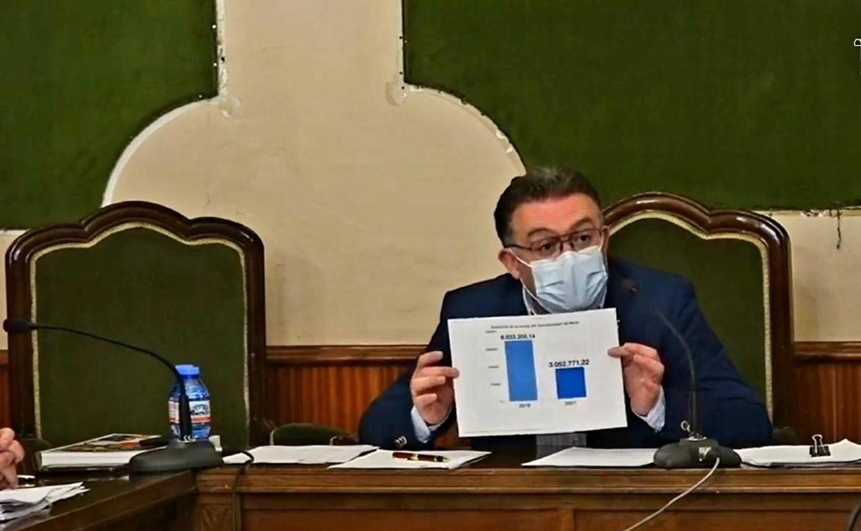 El alcalde de Berja celebra la reducción de deuda. 