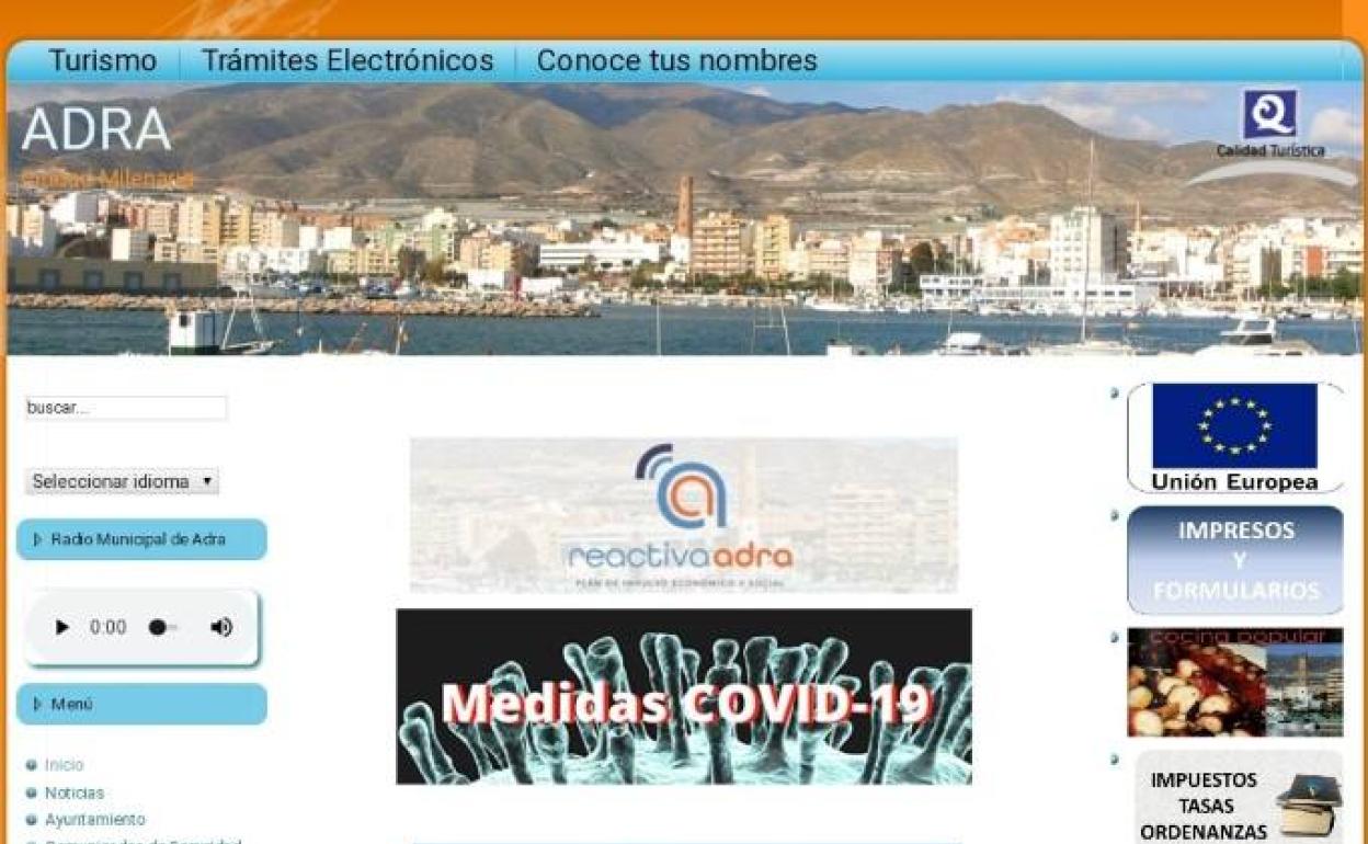 Adra lanza su primera aplicación móvil y moderniza la página web municipal