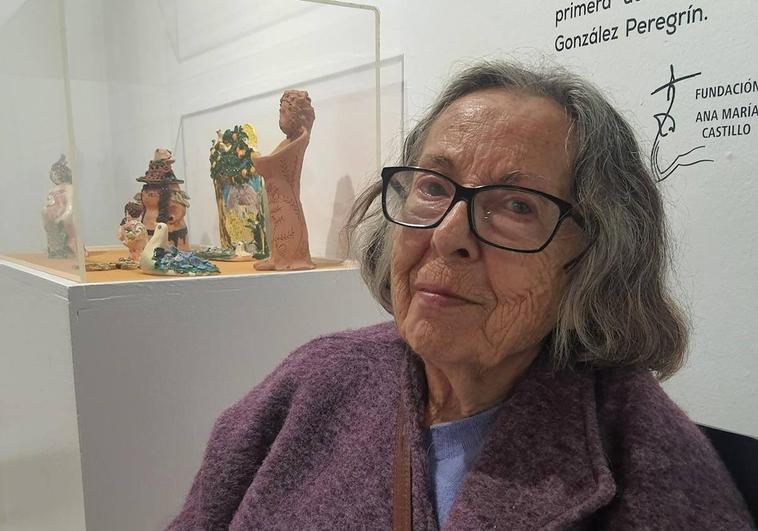 Pilar González atendió a IDEAL después de inaugurar la exposición de cerámica en el Museo de Adra.