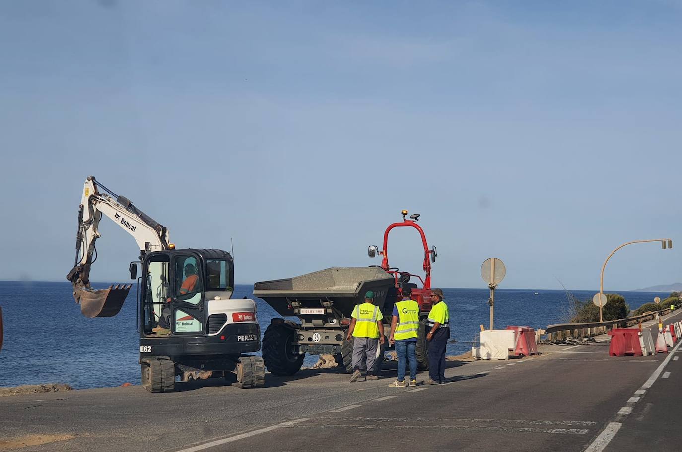 Cortes de tráfico entre la Caracola y El Lance