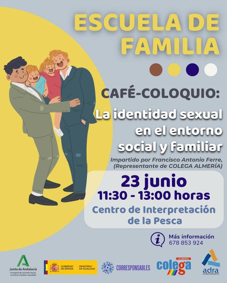 Colega imparte una charla sobre identidad sexual