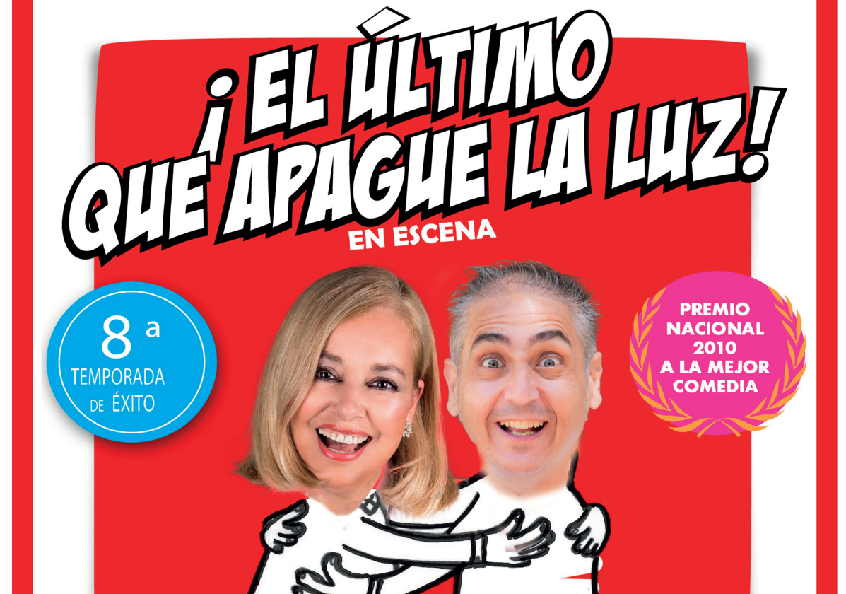 Emma Ozores y Rubén Torres llegan a Adra este viernes con la comedia 'El último que apague la luz'