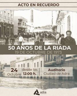 Adra recuerda la riada de 1973