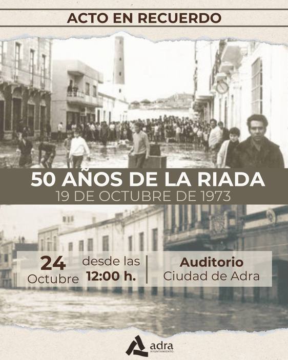 Adra recuerda la riada de 1973