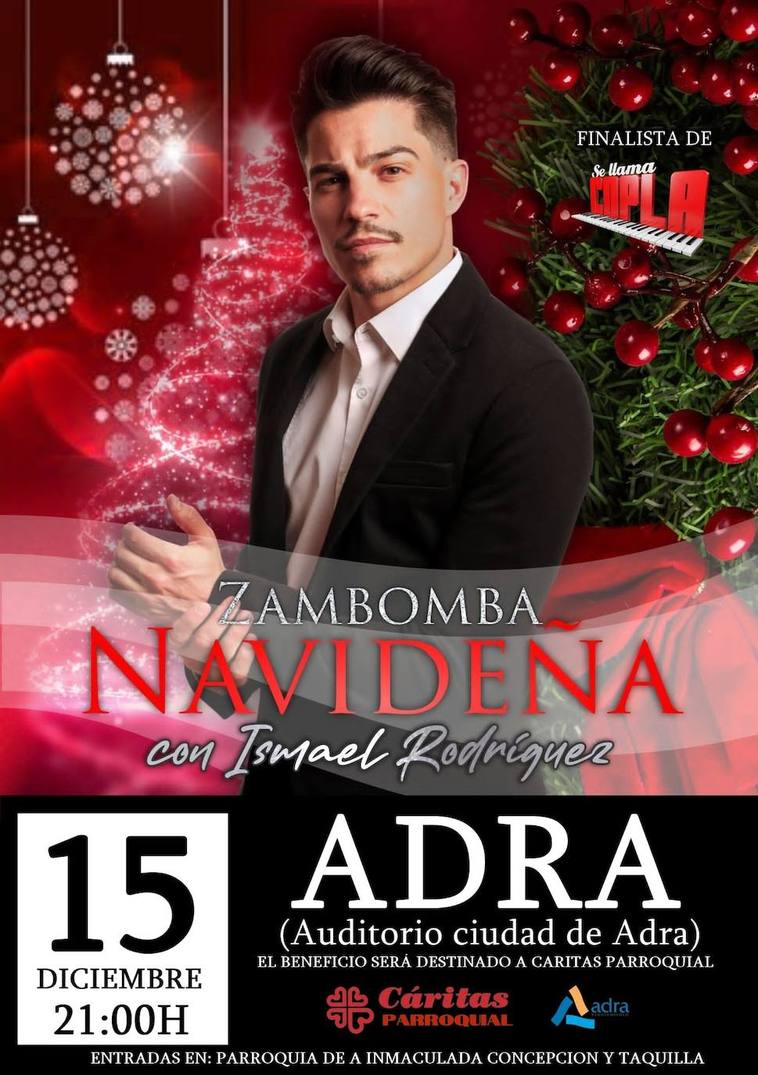 Ismael Rodríguez dedicará su concierto en Adra a Cáritas